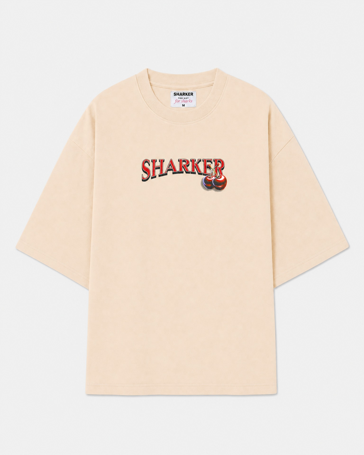 Camiseta Cherries beige